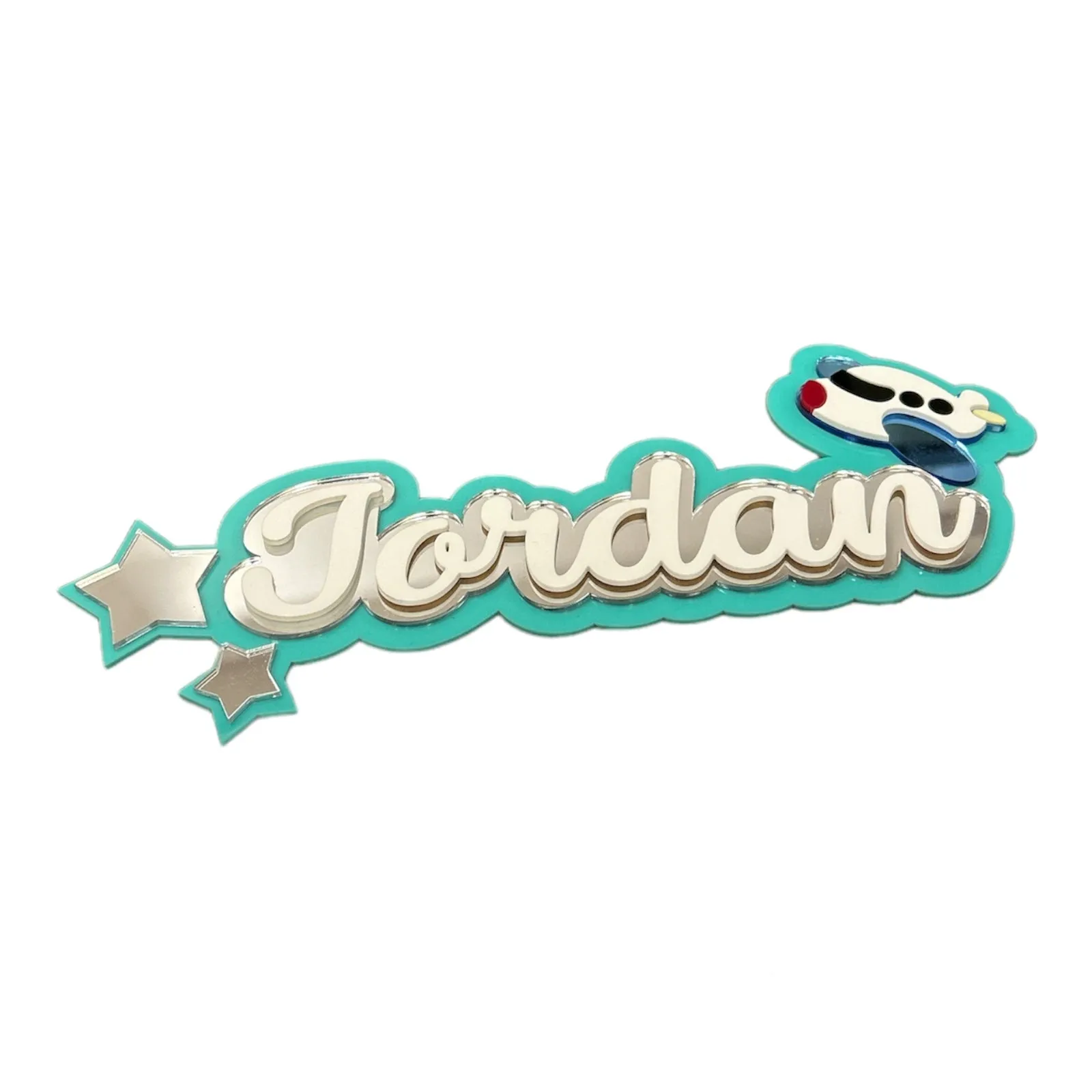 3 Layer  Name Plaque- Starry WIngs