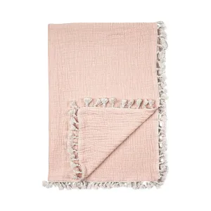 6 Layer Muslin Blanket - Desert Rose by Crane Baby