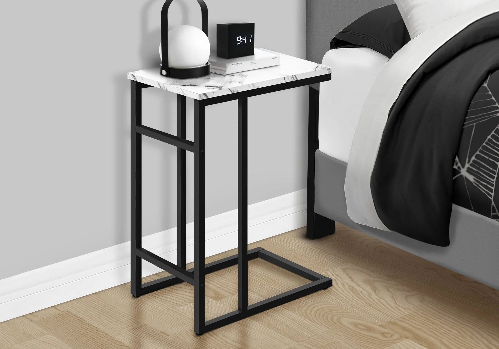 Accent Table, C - Shaped, Contemporary & Modern, Versatile Use by Couch.com