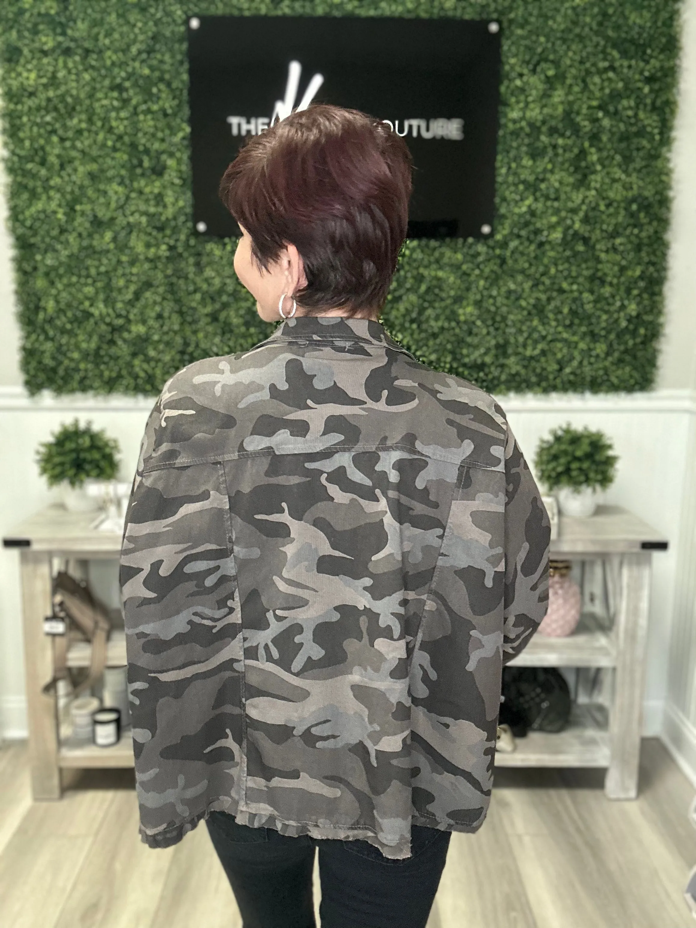Brown Camo Shacket