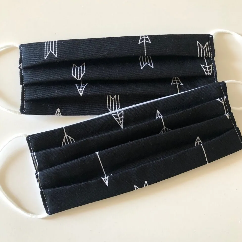 Face Mask - Monochrome Arrows