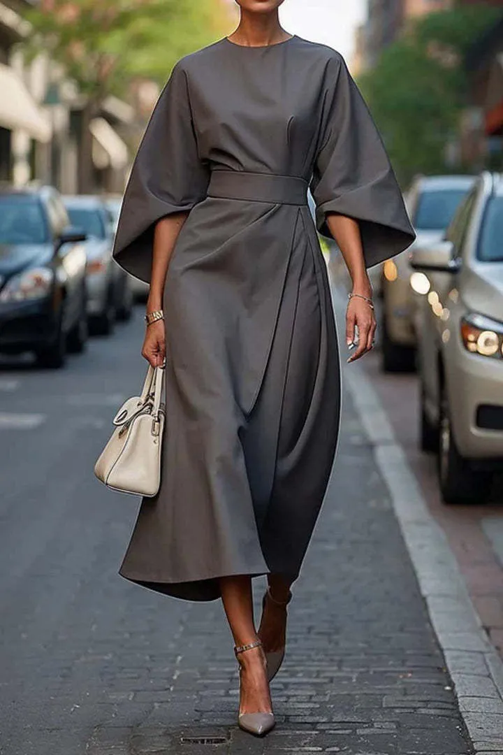 Fashion Waist-Tight High-End Elegant Dress