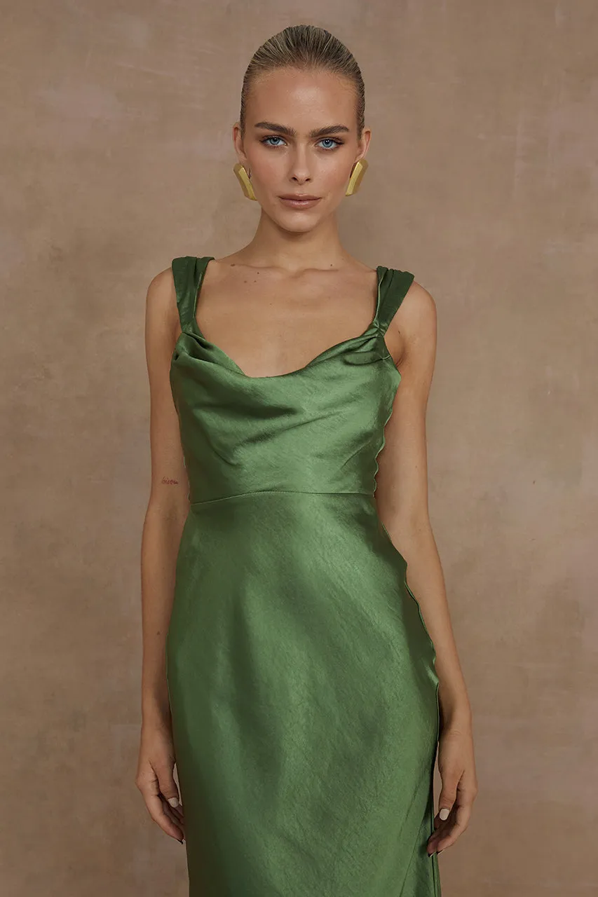 Havana Midi Dress - Olive
