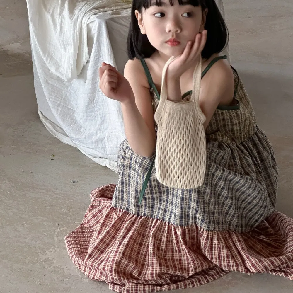 Joanne Plaid Patchwork Dress