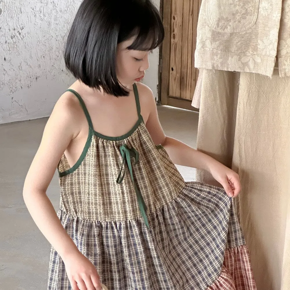 Joanne Plaid Patchwork Dress