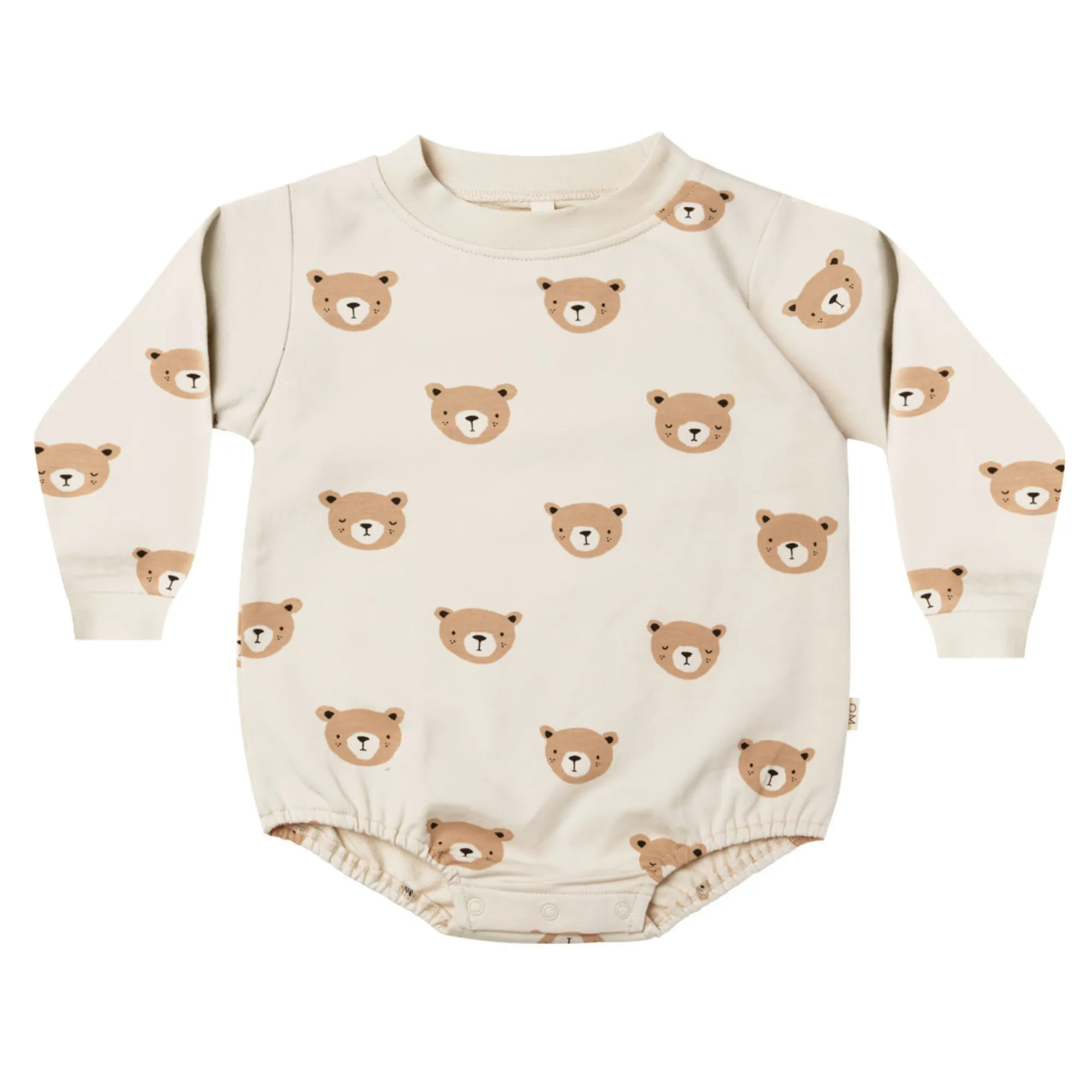 Quincy Mae - Teddy Bubble Romper in Natural