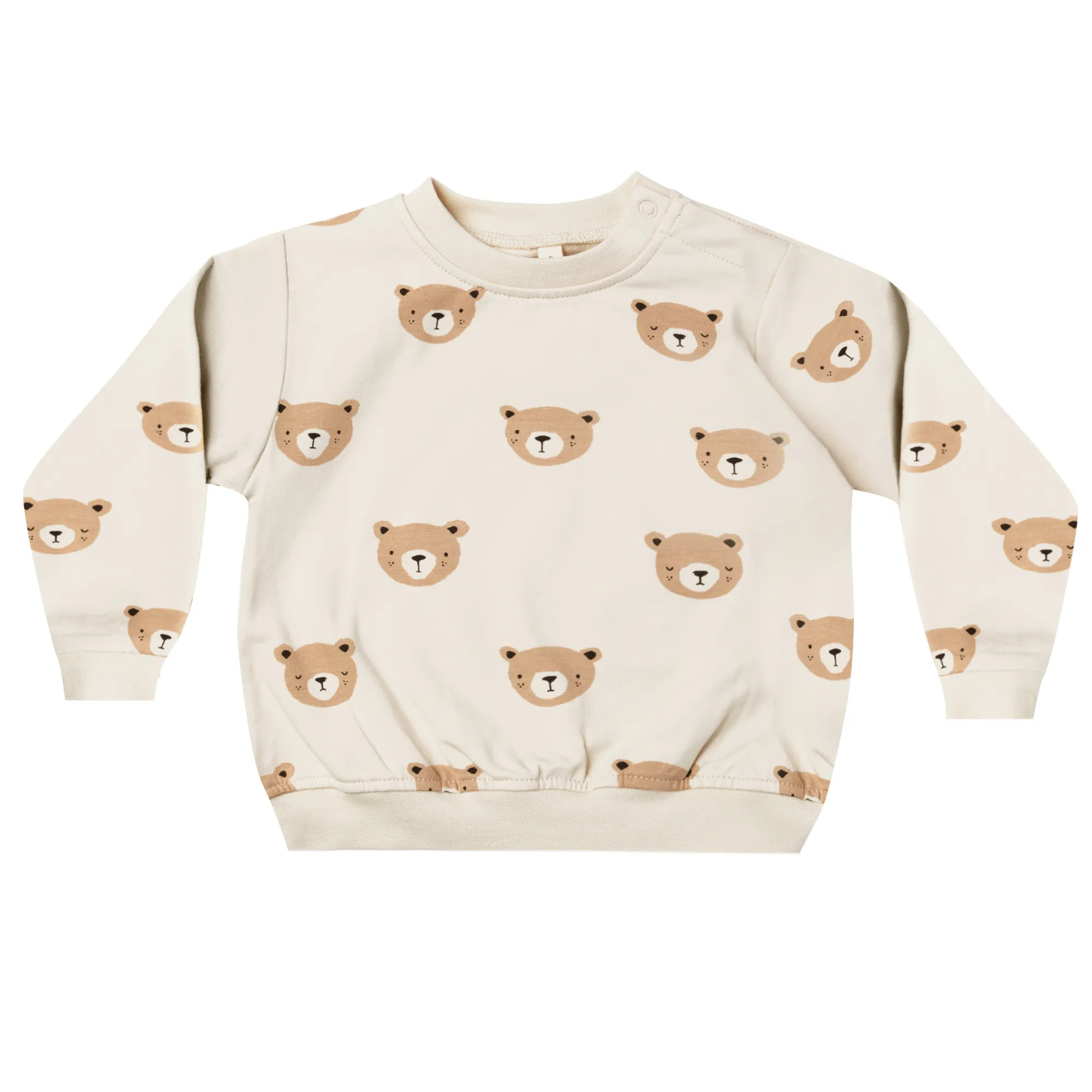 Quincy Mae - Teddy Sweatshirt in Natural