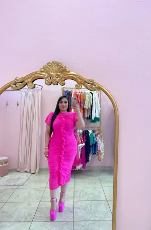 "Karen" Mesh Midi Dress