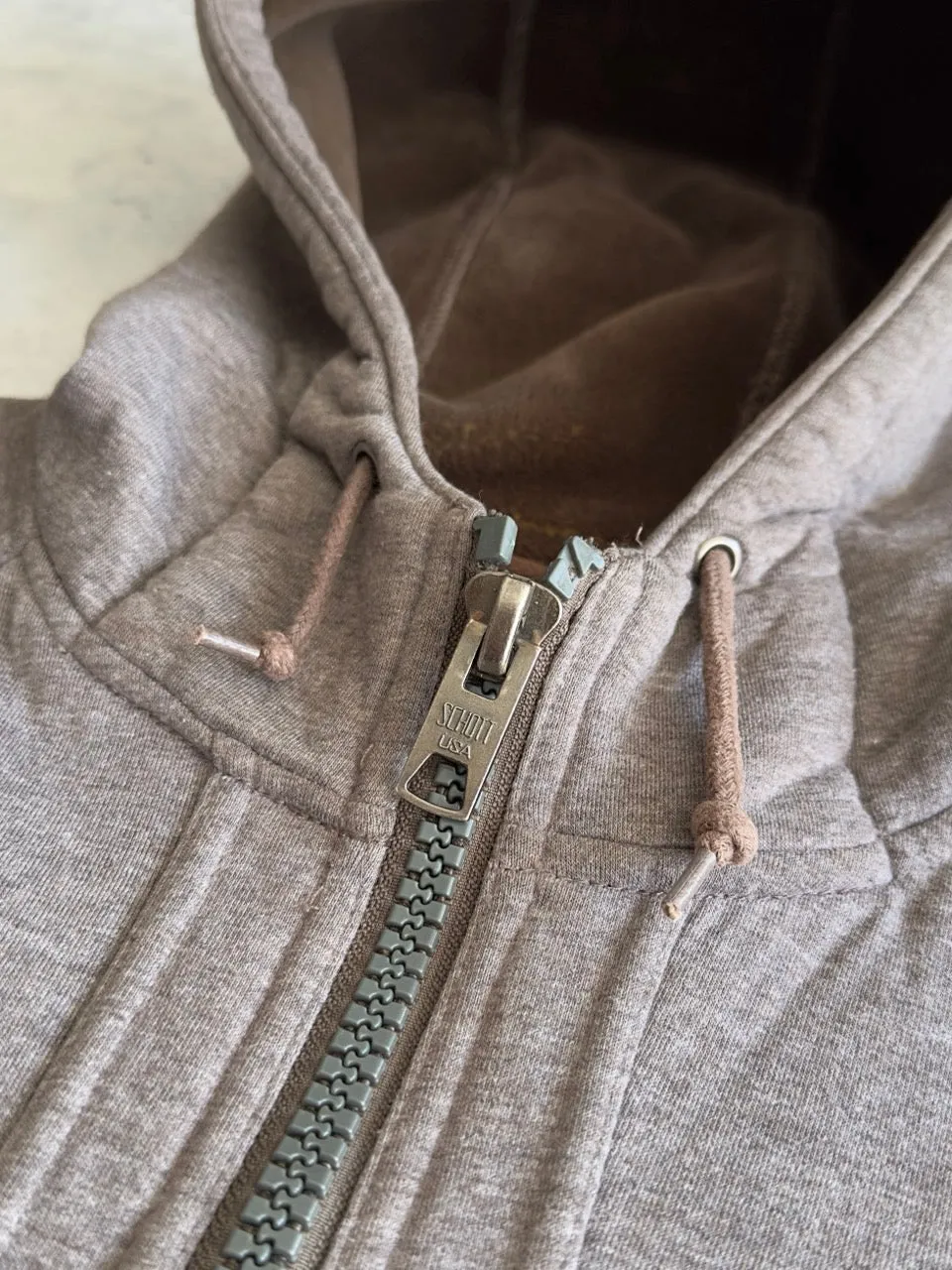 Schott NYC Fleece Lined scuba Zip Up Hoodie (S)
